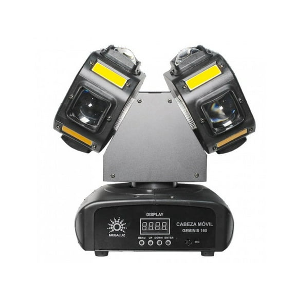 Cabeza robótica Megaluz GEMINIS 160 8 leds RGBW 10w + láser rojo