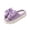 Purple, variant on Willtoo Women Summer Slippers Open Toe Bow Shoes Memory Foam House Slippers Non Slip Rubber Sole Sandal Indoor Outdoor Walking Shoes