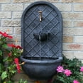 thumbnail image 4 of Sunnydaze Messina Polystone Outdoor Wall Fountain, Lead Finish, 4 of 11