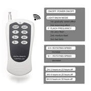 LED Snowfall Projector Lights Christmas Snowflake Projector Lamp with Wireless Remote Indoor Outdoor Waterproof Snow Falling Landscape Projection Light for Party Wedding Garden Decorations