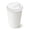 Cups with White Dome Lid, variant on VeZee 10 Oz Disposable White Poly Paper Durable Hot Cup ONLY For Hot/Cold Drink, Coffee Cups, Tea, Cocoa, Travel, Hot Chocolate, Chai, Latte & Hot Soup : 50CT