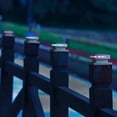 thumbnail image 5 of Maggift 6 pack LED Solar Powered Post Lights Outdoor, RGB Color Changing for Fence, Deck, Patio, Fits 4x4, 5x5 or 6x6 Wooden, 5 of 7