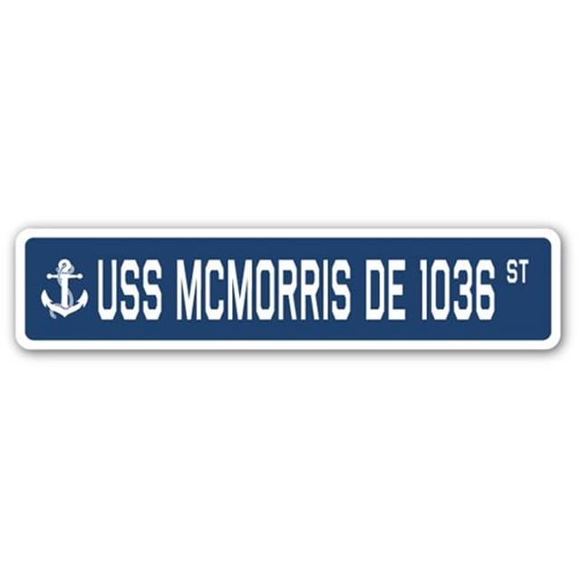 SignMission SSN-Mcmorris De 1036 Panneau de Rue 4 x 18 Po - USS Mcmorris DE 1036