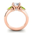 thumbnail image 4 of 2.50 Carat Round Shape Natural Diamond Peridot Gemstone Classic Ring for Wedding Solid 14K Rose Gold Size 10.5 by Diamond Capitals, 4 of 8