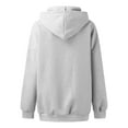 thumbnail image 5 of Fgnfyis Women's Oversized Hoodie Pullover Hooded Sweatshirts Comfy Casual Loose Winter Light Gray XXL, 5 of 5