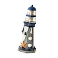 thumbnail image 4 of Faro de madera con temática de playa, adorno creativo para decoración del hogar, escultura de faro Estrella de mar, 4 of 9