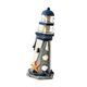thumbnail image 4 of Adorno de faro de madera con temática de playa, figura decorativa creativa de faro Estrella de mar, 4 of 9