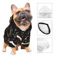 thumbnail image 3 of Fotbe 2025 And Merry Christmas Sudadera con Estampado para Perros Pequeños – Suéter con Capucha para Mascotas, Tela Suave de Forro Polar con Bolsillo-XX-Large, 3 of 7