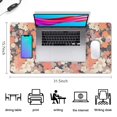 thumbnail image 5 of Long Mouse Pads for Desk,Pioneer Flower Floral Print Pattern Desk Mats on Top Of Desks, Desk Mouse Pad Extra Large with 3mm Non-Slip Base and Stitched Edge for Gaming,Office,Work,Home 31.5"x15.7", 5 of 6