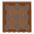 thumbnail image 3 of Ambesonne Tribal Shower Curtain, Aboriginal Patterns, 69"Wx75"L, Multicolor, 3 of 3