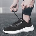 thumbnail image 6 of Men's Running Shoes Wide Toe Walking Sneakers Breathable Knit Sport Shoes Comfortable Tennis Athlet𝗂c Shoes with Durab𝗅e Outsole for Summer and Autumn, 6 of 9