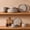 Cinnamon Brown, variant on Famiware Constellatio Stoneware Dinnerware Sets, 12-Piece Dish Set, Beige