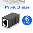thumbnail image 1 of Rallonge de Câble Ethernet 6 Pcs - Noir, 1 of 7
