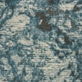 thumbnail image 7 of Nourison Maxell Contemporary Abstract Ivory/Teal 2'2" x 12' Area Rug, Plush, Bedroom, Kitchen, Living Room, (12' Runner), 7 of 7
