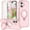 Pink, variant on Allytechgroup iPhone 15 Pro Magnetic Case with Screen Protector, Ring Holder Stand Matte Transparent Back Cover Compatible with Magsafe Full Body Shockproof Case for Apple iPhone 15 Pro, Pink