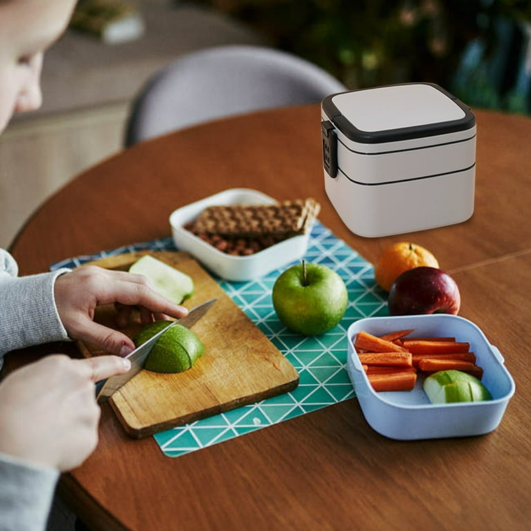 Thermal Lunch Box Bento Lunch Box with Stainless Steel Thermal Insulation,  Stuffygreenus 1 Layer of Food Containers Leak Proof for Kids, Adult Keep