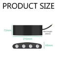 thumbnail image 5 of Lámpara de pared LED de 8 W, resistente al agua, para decoración de interiores y exteriores, de aleación de aluminio fundido a presión de alta calidad, modernas luces de pared, luz uniforme y, 5 of 5