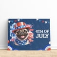 thumbnail image 3 of Patriotic Pug Celebrates 4th of July Horizontal Matte Canvas Poster Dog Lover Gifts Wall Art Home Decor - 02009, 3 of 5