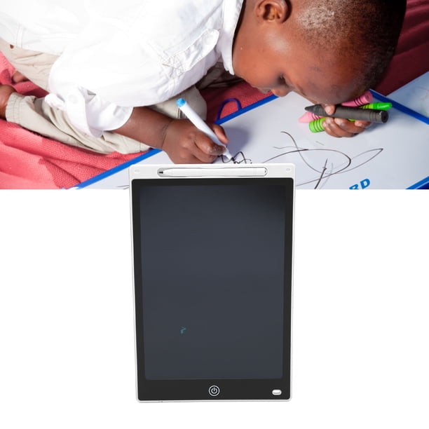 Tablero De Dibujo, Tableta De Escritura LCD Que Mejora La Concentración, Función De Bloqueo Seguro De Pantalla A Color Reutilizable De 12 Pulgadas Para Educación