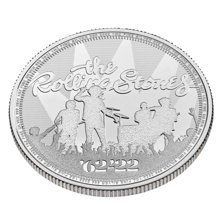 Rolling Stones Sixty 銀貨　1オンス 2022 Music Legends Series - Rolling Stones 1 oz .999 Fine Silver