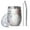 Pioneer Flower Floral, variant on 12oz Stemless Wine Tumblers Pioneer Flower Floral Print Pattern Vacuum Insulated Stainless Steel Travel Tumbler Cups Mug with Lid and Straw for Champaign,Cocktail,Beer with Cleaning Brush