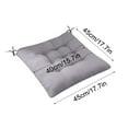 thumbnail image 3 of hoksml 17.7x17.7 Inch Soft Non-Slip Dining Kitchen Square Chair Cushion Seat Pads Removable Cover On Garden, 3 of 11