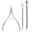 thumbnail image 1 of Stainless Steel Nail Cuticle Scissors Manicure Pedicure Tool Silver Nipper Clipper, 1 of 6