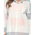 thumbnail image 5 of Casual Nights Women's Flannel Long Sleeve PJ's Button Down Sleepwear Pajama Set, 5 of 5