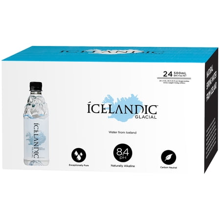celandic Glacial Natural Spring Water, 24 Pack 16.9 fl. oz.Bottles