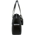 thumbnail image 4 of Francine Collections 14.1" inch Liberator Bag & Detachable Purse | Vegan Leather Tote Bag (Black), 4 of 4
