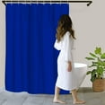 4 Pcs Bathroom Shower Curtain Sets,Classic Royal Blue Shower Curtain