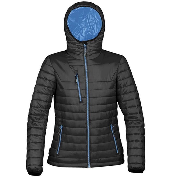 Stormtech - Chaqueta Acolchada Gravity para Mujer (Negro, Azul Marina) Stormtech UTPC5058_blackmarineblue