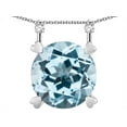 thumbnail image 2 of Star K� Round 7mm Simulated Aquamarine Stackable Mothers Hearts Pendant, 2 of 8