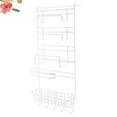 thumbnail image 6 of Raindrops Multifuncational Refrigerator Storage Rack Punch Free Storage Rack Refrigerator Side Wall Storage Shelf (with 3 Sticky Hooks), 6 of 8