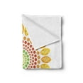 thumbnail image 2 of Sunflower Soft Flannel Fleece Throw Blanket, Round Flower Mandala Design Diamond and Pearl Print, Cozy Plush for Indoor and Outdoor Use, 50" x 60", Yellow White and Green, by Ambesonne, 2 of 5