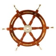 thumbnail image 3 of wooden ship wheel pirate décor 18,24,36 Inches | Wall Home Décor Nautical Style Captain Boat Wheel | Pirate Décor | Wall Hanging, 3 of 10
