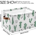thumbnail image 4 of FREEAMG Collapsible Storage Basket Cactus Rectangular Storage Bins Baskets Toys Storage Bins with Handles for Bedroom Home Office 1PCS, 4 of 7