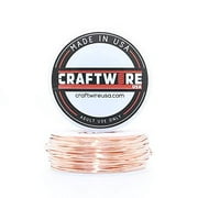 Solid Bare Copper Wire Round, Bright, Dead Soft & Half Hard 5 OZ, Choose from 12, 14, 16, 18, 20, 22, 24, 26, 28, 30 Gauge