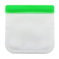 thumbnail image 3 of opvise Reusable Transparent Fresh-keeping Bag Double Zipper Sealed Bag Leakproof Sandwich Bag Washable Food Storage Container Green, 3 of 8