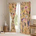 thumbnail image 3 of Feelyou Rustic Daisy Groovy Curtains Pack of 2 (42x84 Each) for Teen, Kawaii Cartoon Butterfly Curtains Blackout, Vintage Floral Flower Bedroom Curtains, Curtains and Drapes Decor, 3 of 6
