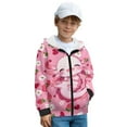 thumbnail image 3 of Chririnla Strawberry Axolotl Fleece Sweatshirt for Boys and Youth - Trendy Fall Hoodie with Long Sleeve for School and Outdoor, 3 of 7
