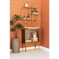 thumbnail image 3 of ANTIQUE BRASS AND GLASS TWO DOOR CABINET, 3 of 7