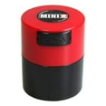 thumbnail image 1 of Minivac - Contenedor De Almacenamiento Portátil Hermético Multiusos Con Sellado Al Vacío De 10 G A 30 Gramos Para Productos Secos, Alimentos Y Hierbas - Tapa Roja Y Cuerpo Negro, 1 of 1