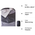 thumbnail image 7 of Double Sleeping Bag for Adults – Queen Size XL Waterproof All-Season Rectangular Sleeping Bag for 2 People, Grey, 86"L x 62"W, 7 of 7