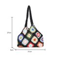 thumbnail image 3 of Bolsa de hombro de mujer de ganchillo de flores de mano de punto hueco de playa bohemio monederos JShteea Para Estrenar, 3 of 9