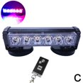thumbnail image 3 of High Intensity 6 LED Magnetic Emergency Strobe Light with Remote Control and USB Rechargeable for Vehicle Safety, 3 of 8