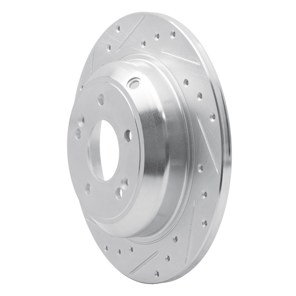 Dynamic Friction Company 631-21041L DFC Brake Rotor - Drilled And Slotted - Silver