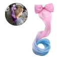 thumbnail image 4 of Peluca para niños Clip de resorte Chica Bow Streamer Peluca de estilo occidental, 4 of 5