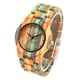 thumbnail image 2 of Reloj De Madera De Bambú Colorido Hecho A Mano, Reloj Respetuoso Con El Medio Ambiente Natural, Reloj De Cuarzo De Madera Simple matsuzay AP007586-01, 2 of 6