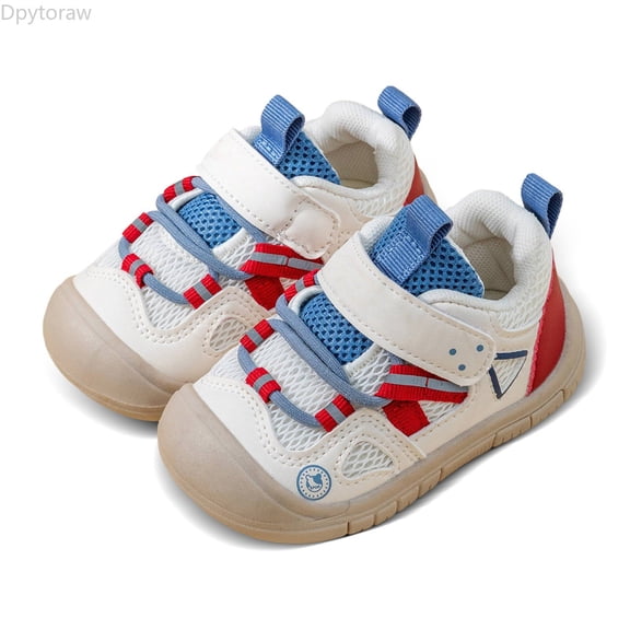 Dpytoraw Breathable Mesh Infant Sneakers For Toddlers First Walking Steps Lightweight Flexible Sole Support Medium Width Boys Girls Play Infant Athletic Shoes Size 5.5